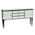 Elegant 2-Door 3-Drawer Sideboard 3D model small image 3