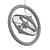 Farmhouse Metal Circle Cage Pendant with Fan Design 3D model small image 2