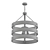 Rustic Cage Pendant: Metal & Wood Hanging Light 3D model small image 2