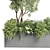 Outdoor Garden Concrete Vase Collection 3D model small image 3