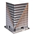 Parametric Corner Building: Detailed Facades 3D model small image 4