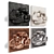 Abstract Metal Copper Chrome Wall Decor 3D model small image 2