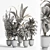 Modern Indoor Plant Set 07 3D model small image 3