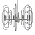 Elegant Elysian Chandelier 3D model small image 2