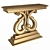 Elegant Luxury Console Table 3D model small image 1
