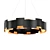 Modern Bronze LED Pendant Light 3D model small image 1