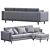 Elegant Landskrona Sofa by Ikea 3D model small image 4