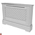 Beige Mesh Decorative Radiator Shield 3D model small image 2