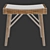 Zara Home Wood and Rattan Bench - Small 3D model small image 8