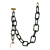 Sleek Metal Chain Pendant 3D model small image 1