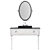 TORINO Washbasin Set: Sleek and Stylish Design 3D model small image 6