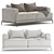 Ultimate Comfort: Modern Double Sofa 3D model small image 2