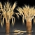 Elegant Wheat Spikelet Bouquet 3D model small image 3