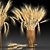 Elegant Wheat Spikelet Bouquet 3D model small image 4