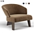 Reeves XL Armchair: Sleek & Spacious 3D model small image 1