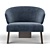 Reeves XL Armchair: Sleek & Spacious 3D model small image 3