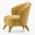 1950 ATMOSFERA Armchair: Italian Craftsmanship by Vibieffe 3D model small image 3