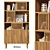 BILBAO Oak Bookcase: Modern Design, Functionality 3D model small image 1