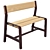 Modern Beech Red Children's Bench - YPPERLIG by IKEA 3D model small image 1