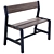 Modern Beech Red Children's Bench - YPPERLIG by IKEA 3D model small image 3