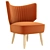 Duke Chair - Easy Velvet: Modern, Stylish, Comfortable 3D model small image 1