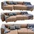 Luxurious Mags 3 Seater Leather Sofa 3D model small image 2