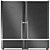 Liebherr Refrigerator Set 4: SBSbs 7263-20, CNbs 4015, CNel 4313 3D model small image 2