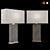 Luxe Shagreen Rectangular Lamp 3D model small image 5