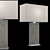 Luxe Shagreen Rectangular Lamp 3D model small image 7