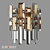 Elegant Crystal Wall Lamp - Bogate's Lago 3D model small image 1