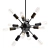 Modern Sputnik Pendant Light 3D model small image 1