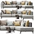 Elegant Ditre Italia Krisby Sectional 3D model small image 1