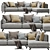 Elegant Ditre Italia Krisby Sectional 3D model small image 10