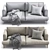 Contemporary Alexis Sofa: Modern Comfort in Millimeters 3D model small image 4