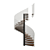 Sleek Spiral Staircase 3 3D model small image 1