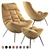 Lulea Armchair: Stylish, Comfortable, and Versatile 3D model small image 1
