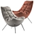 Lulea Armchair: Stylish, Comfortable, and Versatile 3D model small image 4