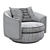 Luxury Leather Armchair: GABRIELLE 3D model small image 4