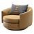 Luxury Leather Armchair: GABRIELLE 3D model small image 5