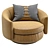 Luxury Leather Armchair: GABRIELLE 3D model small image 6