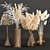 Elegant Dried Pampas Bouquet 3D model small image 1