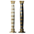 Elegant Classic Column: Black & Gold | White & Gold 3D model small image 2