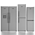 Liebherr 5-Piece Refrigerator Set 3D model small image 7