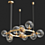 Gilded Circle: IONA Chandelier 3D model small image 3