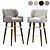 Elegant Louis Bar Stool 3D model small image 1