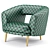 Stylish Millie Chair: Modern Elegance 3D model small image 5
