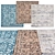 Square Rugs: Versatile Sizes | 3 Options 3D model small image 1