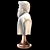 Elegant Roman Bust Sculpture 3D model small image 9