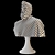 Elegant Roman Bust Sculpture 3D model small image 20
