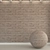 Vintage Brick Wall Texture 3D model small image 1